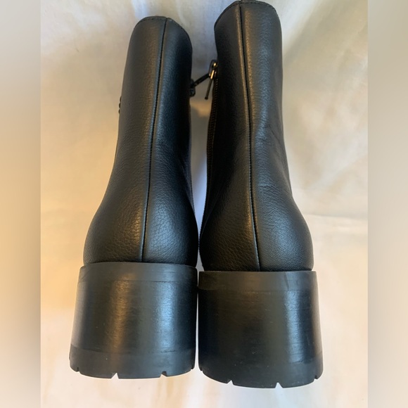 NWOB CROWN VINTAGE BLACK LEATHER ANKLE SIDE-ZIP BOOTS IN SIZE 6M - Picture 13 of 15